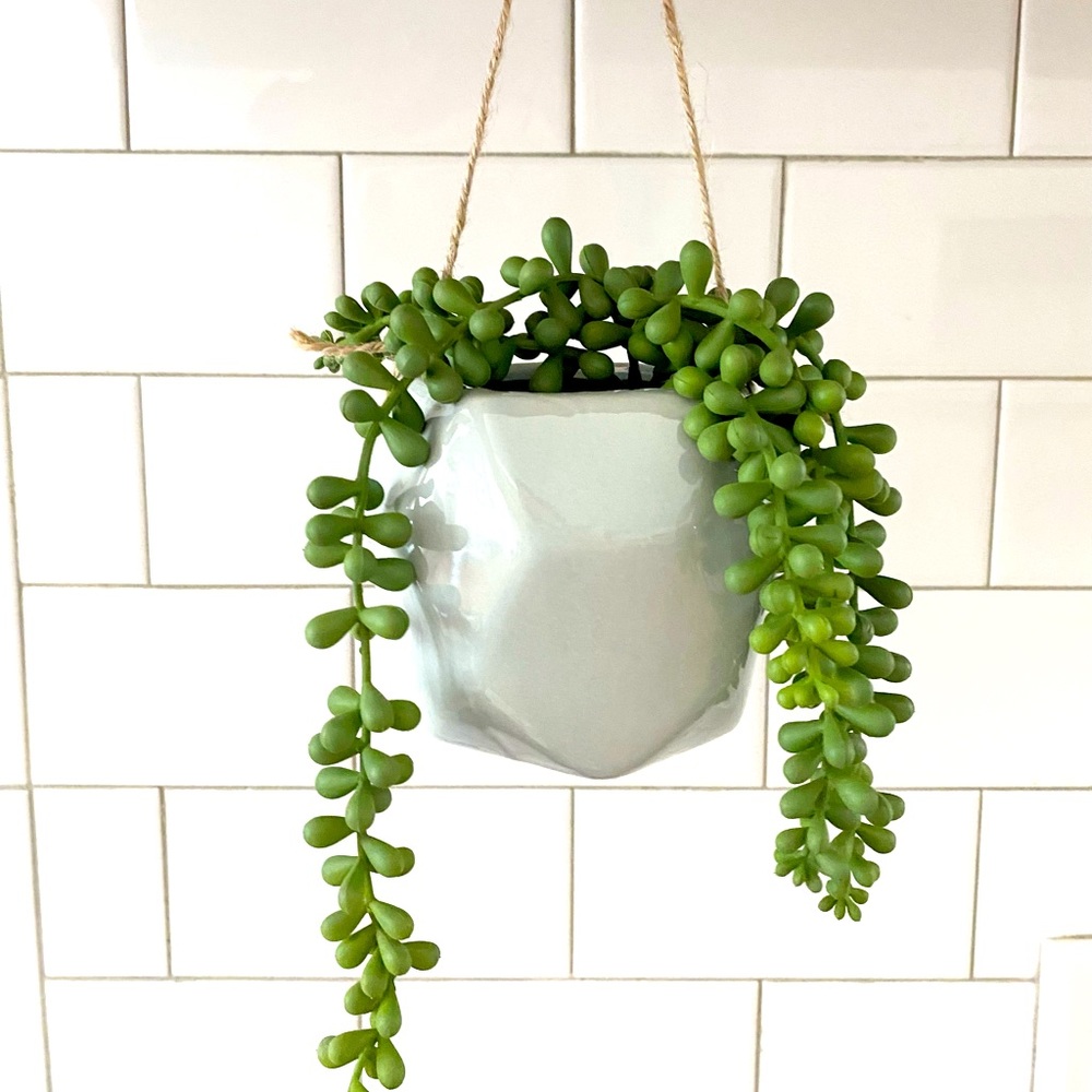 Hanging planter flower pot boho modern geometric - Picture 1 of 7